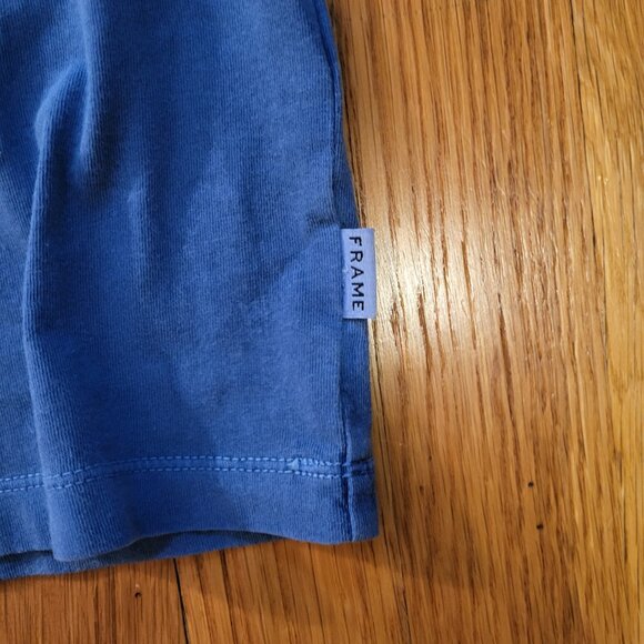 NWT Men's FRAME Pocket Tee, "Classic," Pool Blue, Medium Blue, Sz M - Picture 7 of 12